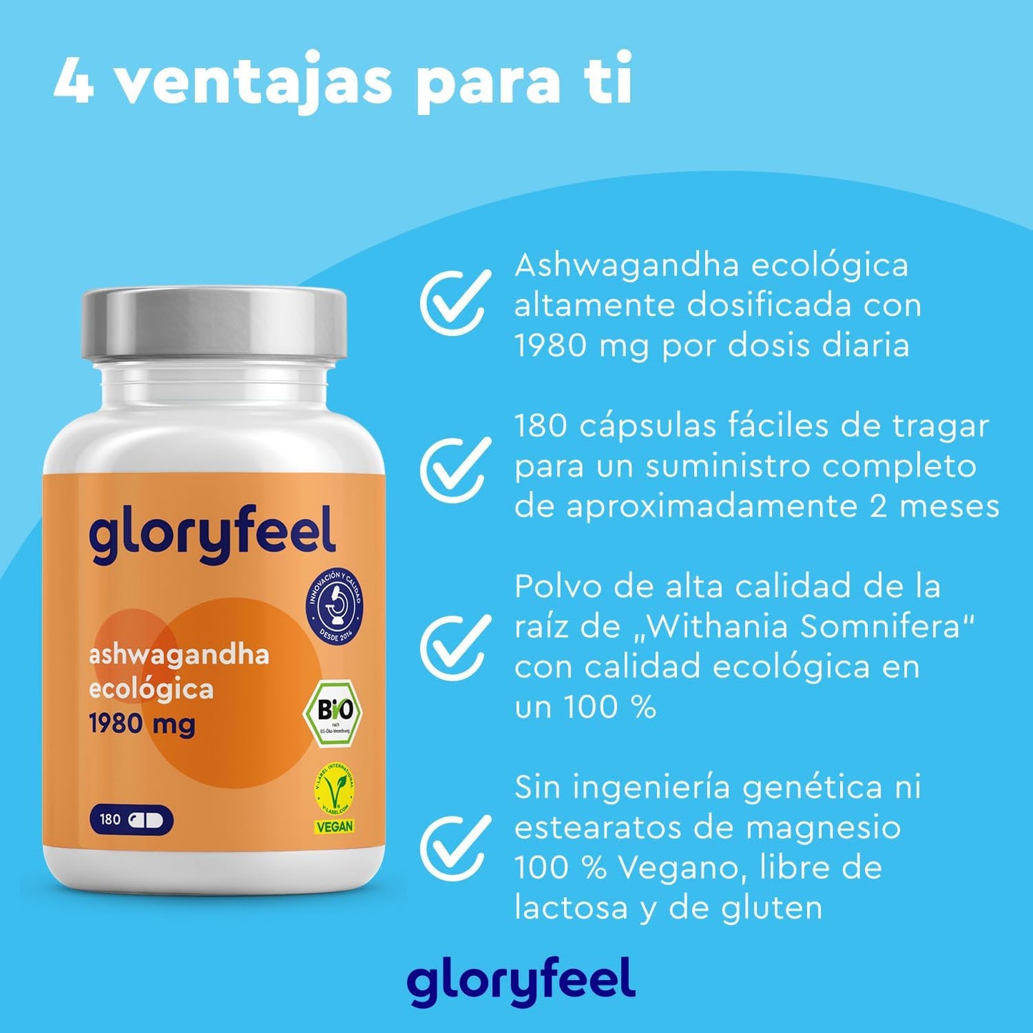 Ashwagandha Cápsulas Ecológica - 1980Mg Por Dosis Diaria (660Mg Por Cápsula) - Auténtica Baya Del Sueño De La India - 180 Cápsulas Withania Somnifera - Vegano, Sin Aditivos Y Probada En Laboratorio